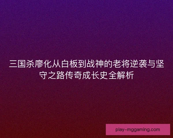 三国杀廖化从白板到战神的老将逆袭与坚守之路传奇成长史全解析
